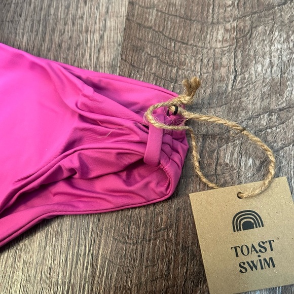 Free People x Toast Swim Apex Top & Cinch Bottom Size XS Purple Orchid - Picture 8 of 10